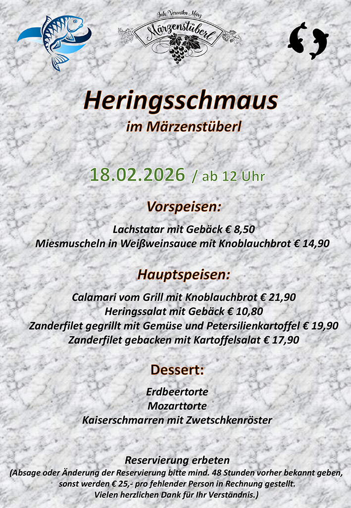 Heringsschmaus, 18-02-2026, Märzenstüberl Graz