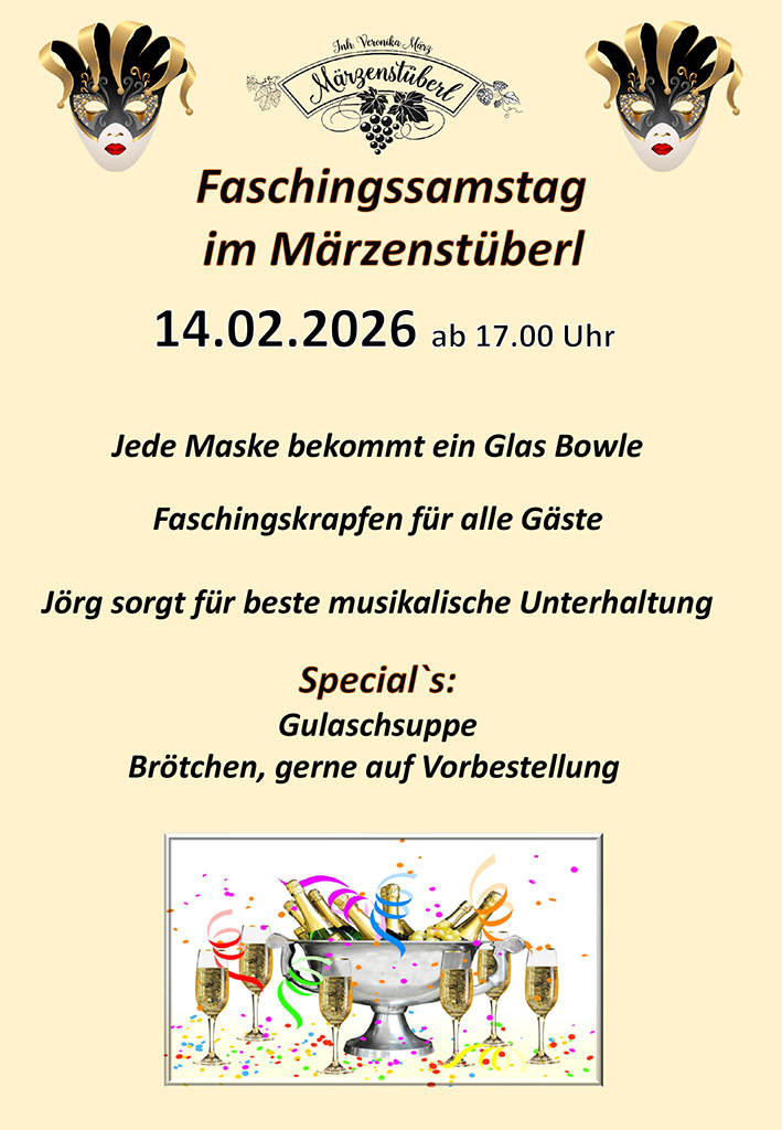 14-02-2026 - Faschingsparty, Faschingssamstag Graz
